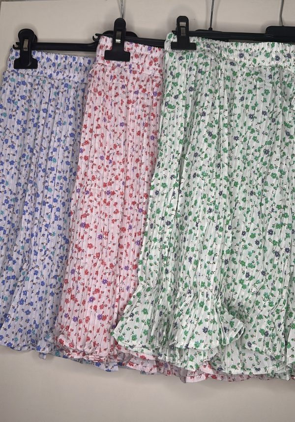 Falda pantalón flores