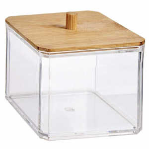 Caja organizadora tapa bambú