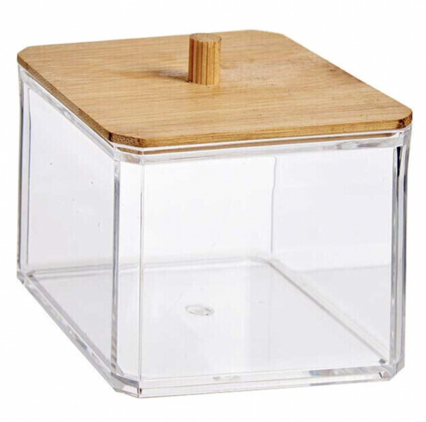Caja organizadora tapa bambú