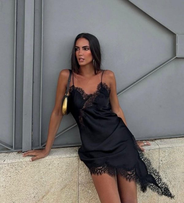 Vestido encaje asimetrico - Imagen 5
